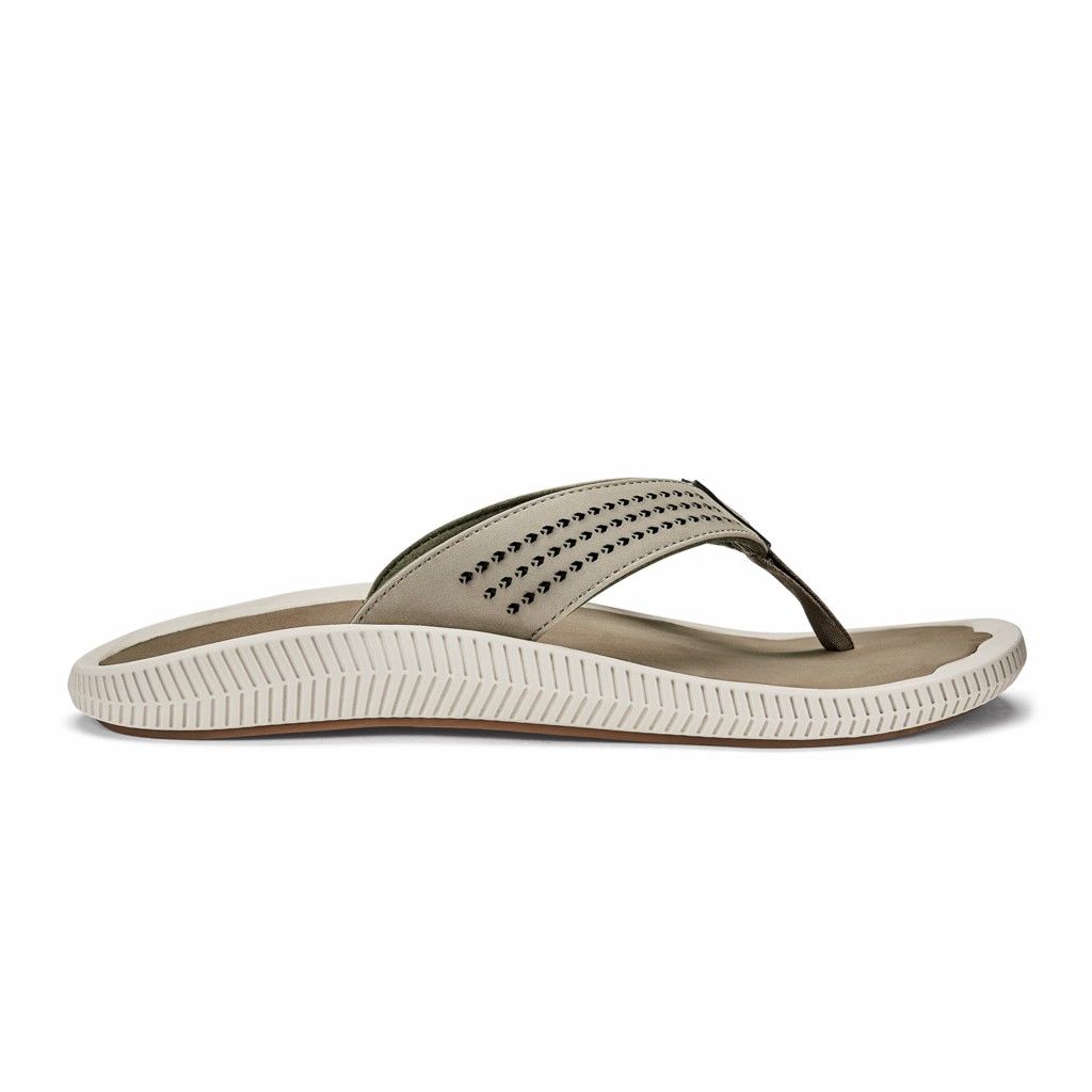 Olukai Men's Ulele Flip Flop - Clay / Mustang US130-857